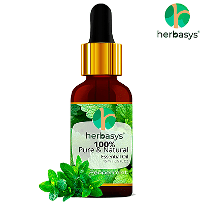 herbasys 100% Pure and Natural Peppermint Essential Oil |  15ml 