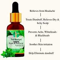 herbasys 100% Pure and Natural Peppermint Essential Oil |  15ml 