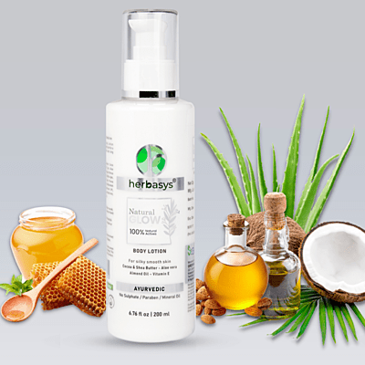 herbasys Natural Glow Ayurvedic Body Lotion (200 ml)