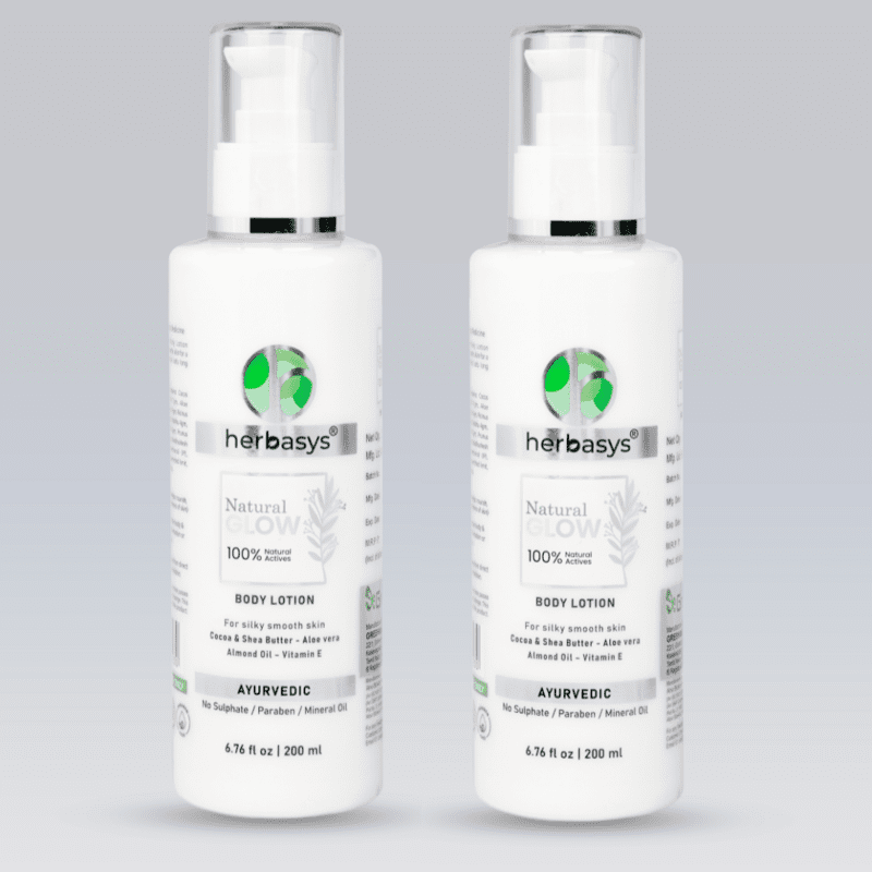 herbasys Natural Glow Ayurvedic Body lotion | 2*200ML | (400 ml) herbasys Natural Glow Ayurvedic Body lotion | 2*200ML | (400 ml)