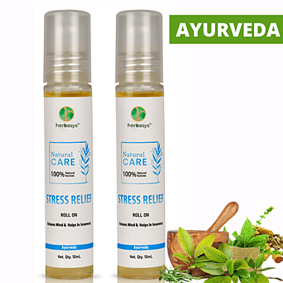 herbasys Natural Care - Ayurvedic Stress Relief Roll On | 2*10ML 