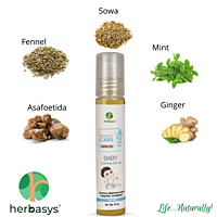 herbasys Natural Care - Ayurvedic Baby Tummy Roll On | 2*10ML herbasys Natural Care - Ayurvedic Baby Tummy Roll On | 2*10ML