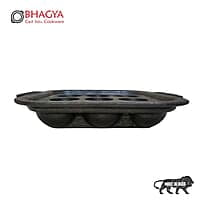Greensmith Cast Iron Cookware Pre-Seasoned 9 Holes Large Paniarakkal Greensmith Cast Iron Cookware Pre-Seasoned 9 Holes Large Paniarakkal